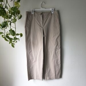 Aritzia Wide Hi-Rise Pants Tundra Taupe Size 12 High Waisted $98